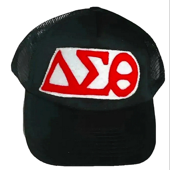 NEW Delta Sigma Theta / DST Trucker Hat (Cap)! Red & White. Women Sorority. - Picture 3 of 13